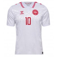 Denmark Christian Eriksen #10 Replica Away Shirt Euro 2024 Short Sleeve